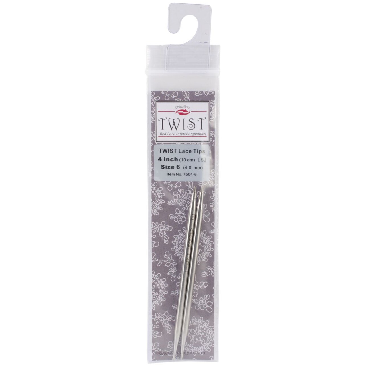 ChiaoGoo TWIST Red Lace Interchangeable Tips 4" - Sizes US 2.5 - 13